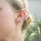 18K Gold PVD Stainless Steel Clover Stud Earrings
