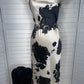 Cow Print Slip Dress