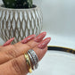 4 Band Two Tone Ring Size 8