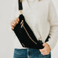 Susie Suede Bum Bag: Black