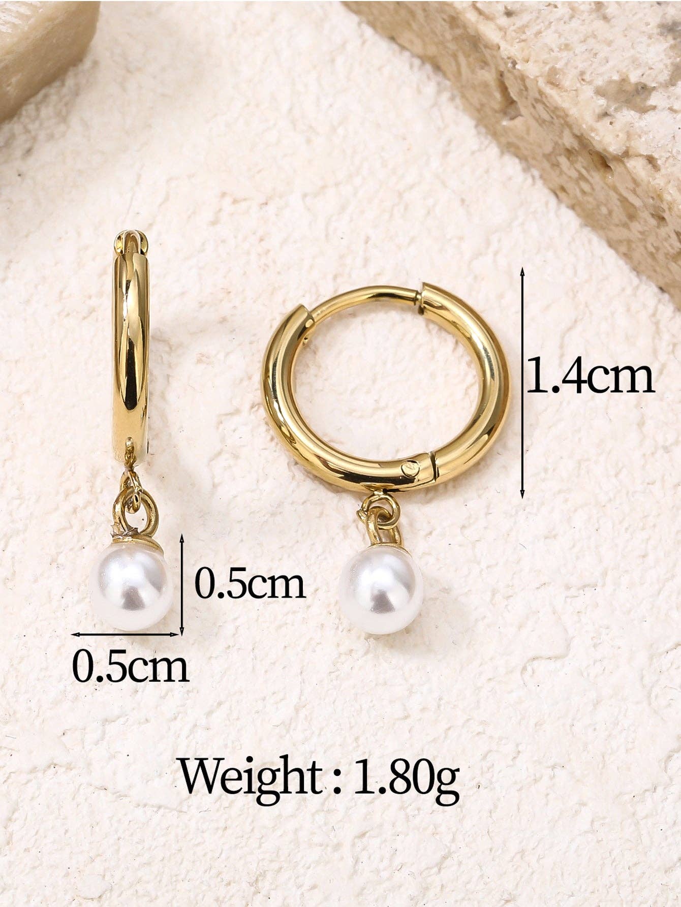 Delicate Pearl Drop Earrings