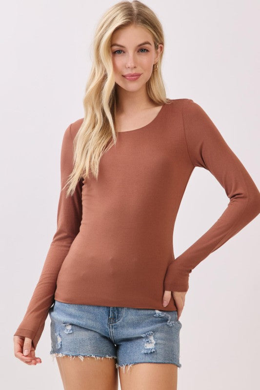 Layered Round Neck Long Sleeve