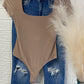 Basic Square Neck Thong BodySuit (final sale)