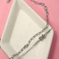 18K STAINLESS STEEL TARNISH FREE KNOT BRACELET Sulver