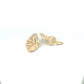Claire 18k Gold Filled Minimalist Wavy Earrings (L391): Gold
