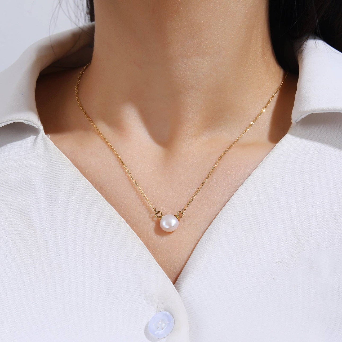 8 MM Freshwater Pearl Necklace