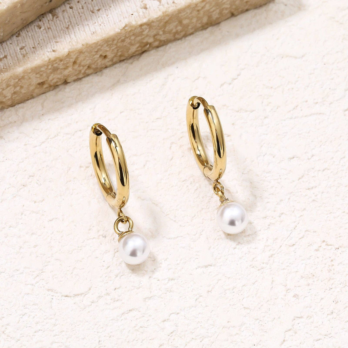 Delicate Pearl Drop Earrings