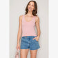 Double Layer Top with Scoop Neckline