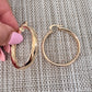 18K Gold Filled 6mm Thin Lever Back Hoop Earrings