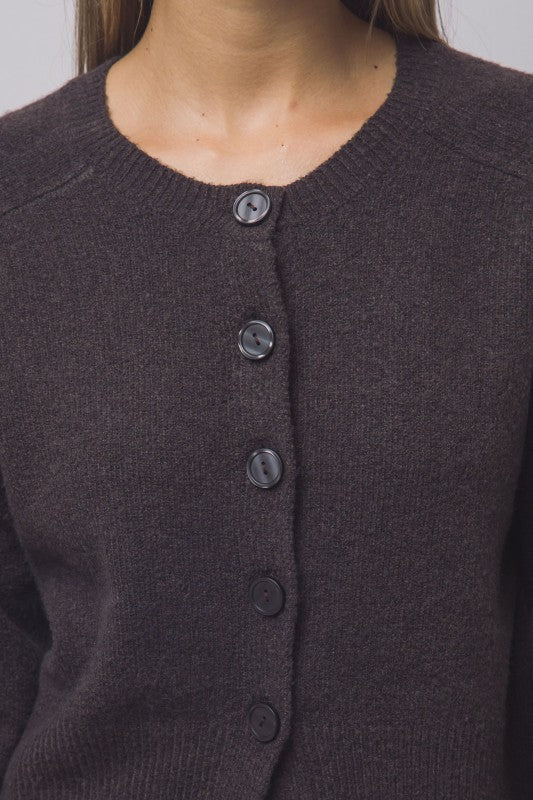 WILFRED ESSENTIAL WOOL CASHMERE CARDIGAN