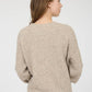 RIBBED TRIM BUTTON DOWN LONG SLEEVE KNIT CARDIGAN