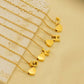 18K STAINLESS STEEL TARNISH FREE INITIAL NECKLACE: A,G, H,L