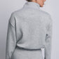 FUNNEL-NECK HALF ZIP SWEATSHIRT