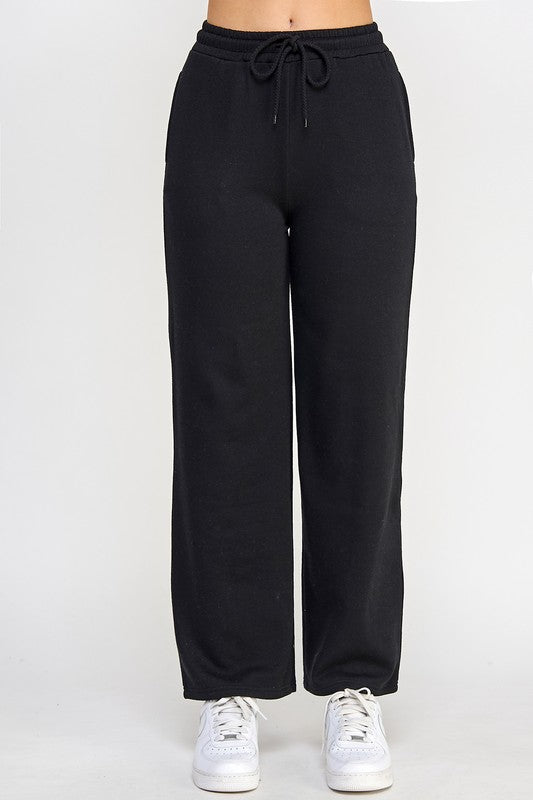 Fleece Straight Leg High Rise Jogger