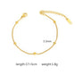 Camila 18K GOLD FILLED WATERPROOF TARNISH FREE BRACELET BALL CHAIN