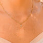 18K Gold PVD Stainless Steel CZ Wine Glass Gold