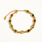 Alba Colored Cubic Zirconia Necklace, Bracelet: Multi-Colored / Necklace