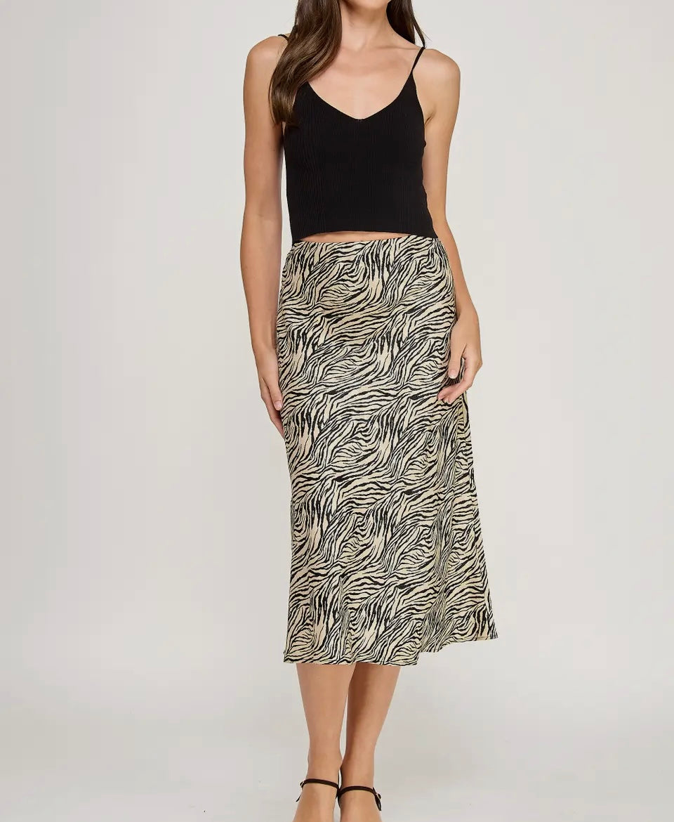 Animal Print Skirt