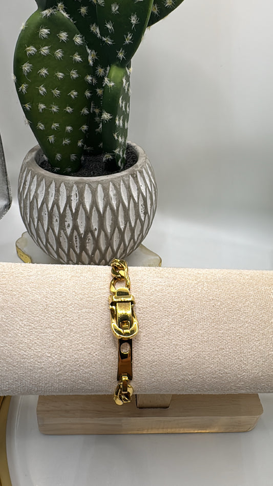 18k Gold Filled Belt Bracelet