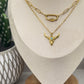 18K Gold PVD Stainless Steel Bull Gold or Silver