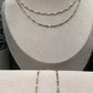 18K Gold PVD Stainless Steel Confetti Chain Bracelet: Gold