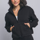 FUNNEL-NECK HALF ZIP SWEATSHIRT