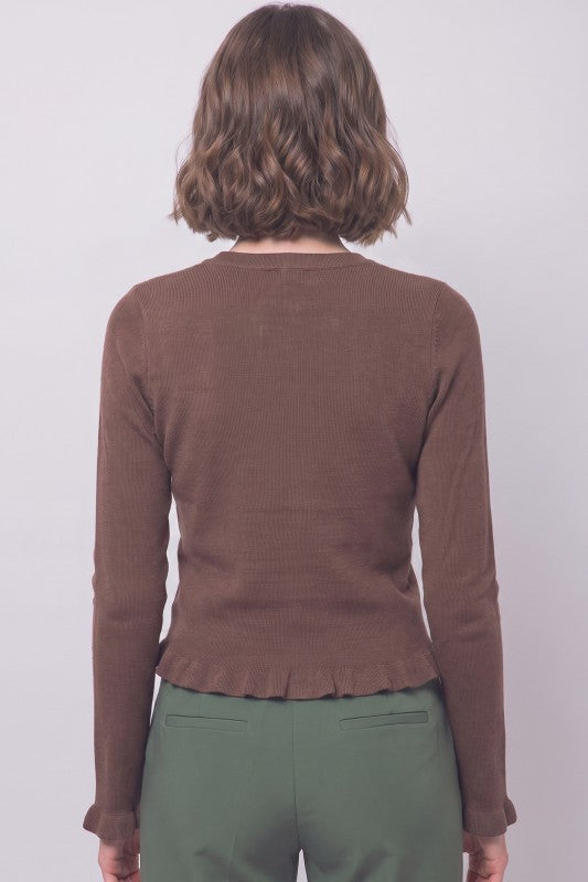 Wave Trim Cardigan