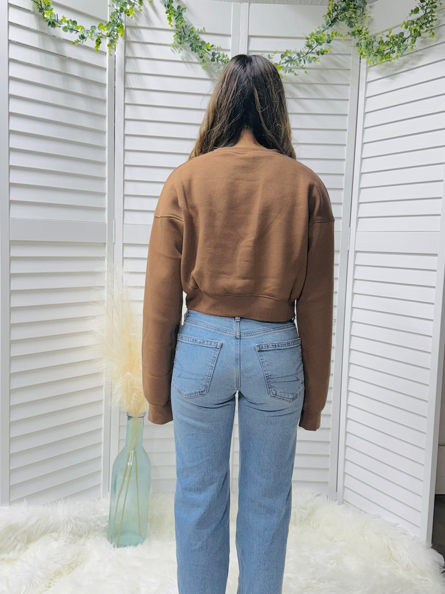 Cropped Fleece Sweatshirt (final sale)
