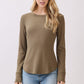 Ribbed Crew Neck