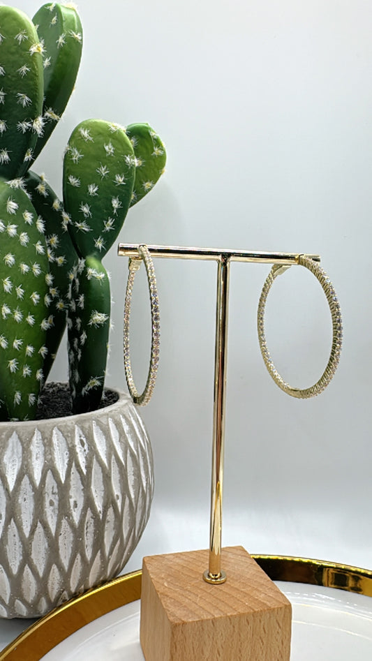 Kristen Crystal Hoops