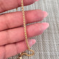 18K Gold Filled 2mm Wheat Bracelet 7Inches