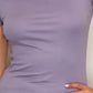 Crew Neck Double Layer Soft Short Sleeve