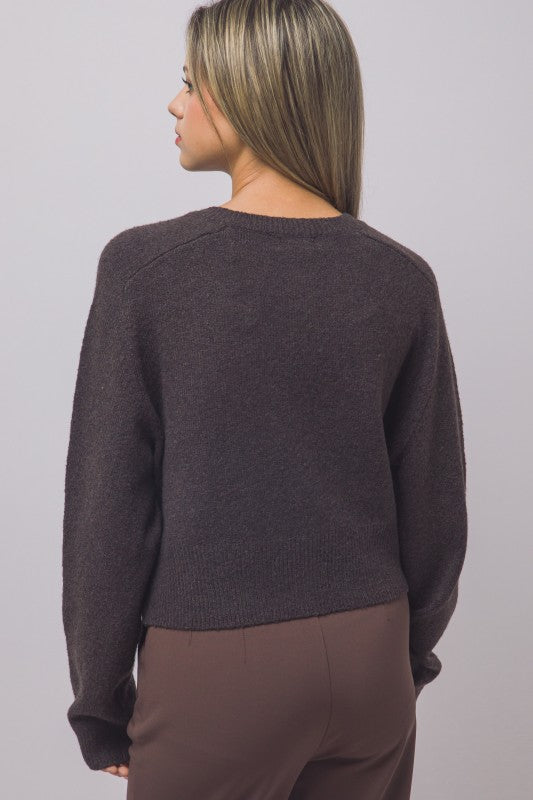 WILFRED ESSENTIAL WOOL CASHMERE CARDIGAN