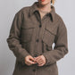 Brown Fleece Shacket
