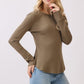 Ribbed Crew Neck