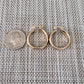 18K Gold Filled 6mm Thin Lever Back Hoop Earrings