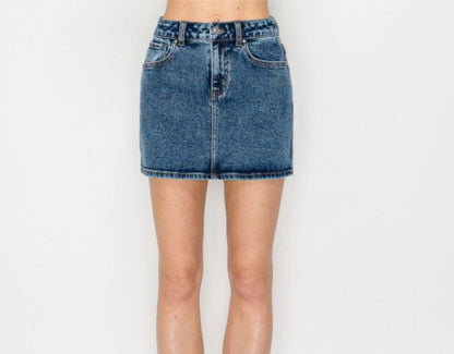 Snow Wash Mini Skirt