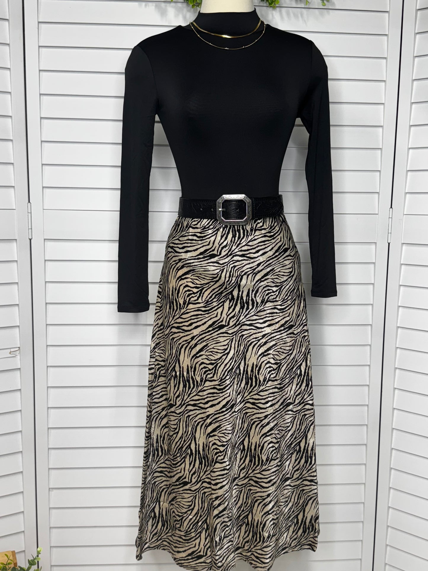 Animal Print Skirt