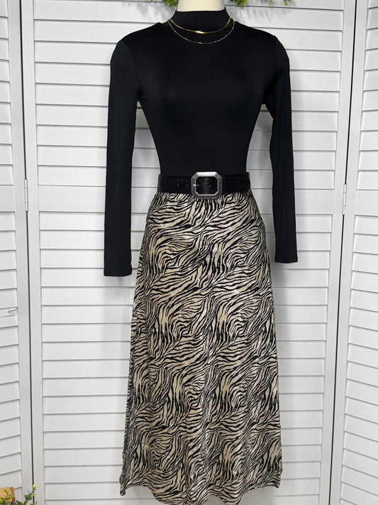 Animal Print Skirt