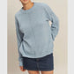 Front Seam Crew Neck Sweater:S-M-L(2-2-2)
