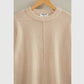 Front Seam Crew Neck Sweater:S-M-L(2-2-2)