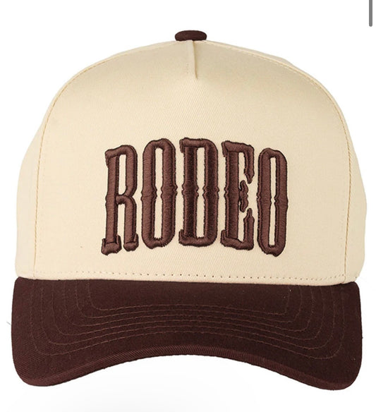 C.C RODEO Letter Embroidered Snapback Hat