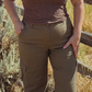 SHAY TWILL WIDE LEG CARGO PANTS