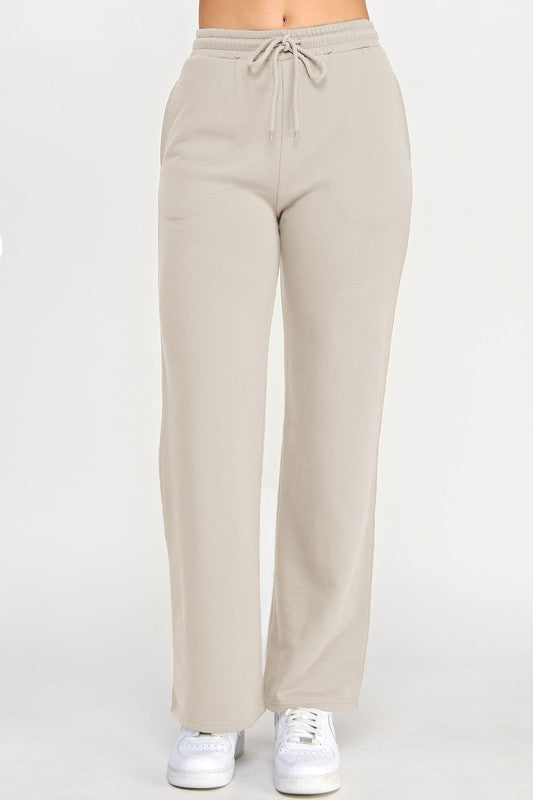 Fleece Straight Leg High Rise Jogger