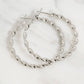 18K Gold PVD Stainless Steel Twist Hoop Earrings: Stainless / 30mm