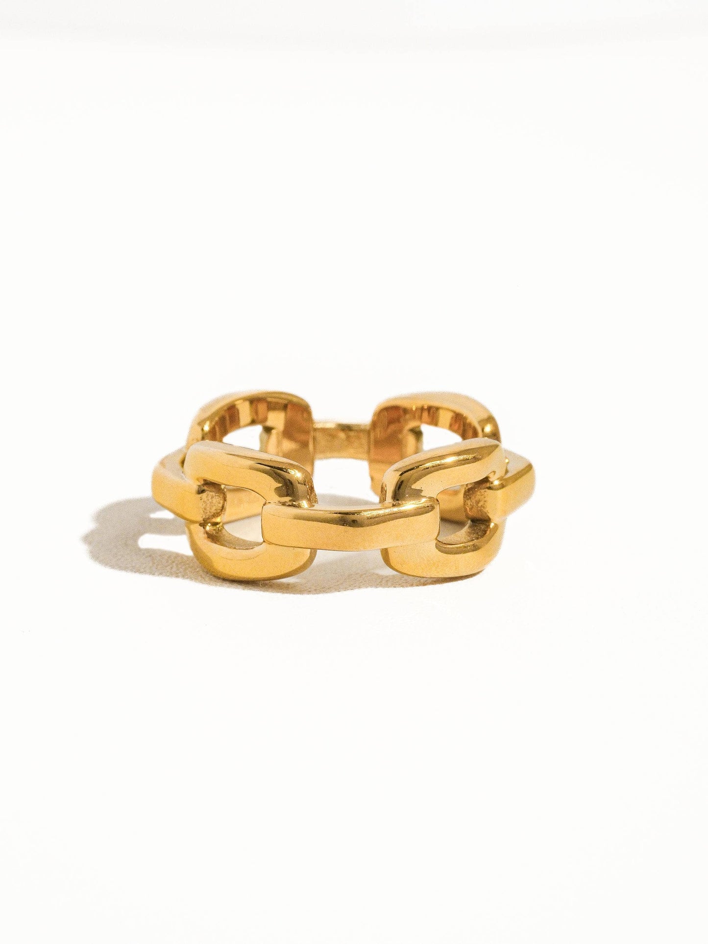 Brooklyn 18K Gold Stack Braided Non-Tarnish Ring: Yellow Gold