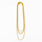 18K STAINLESS STEEL TARNISH FREE LAYERED NECKLACE GOLD