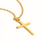 Tirza 18K PVD Gold Non-Tarnish Small Cross Necklace: Yellow Gold