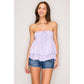 Connie Ruffle Adjustable Tube and Halter Top