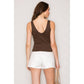 Double Layer Top with Scoop Neckline